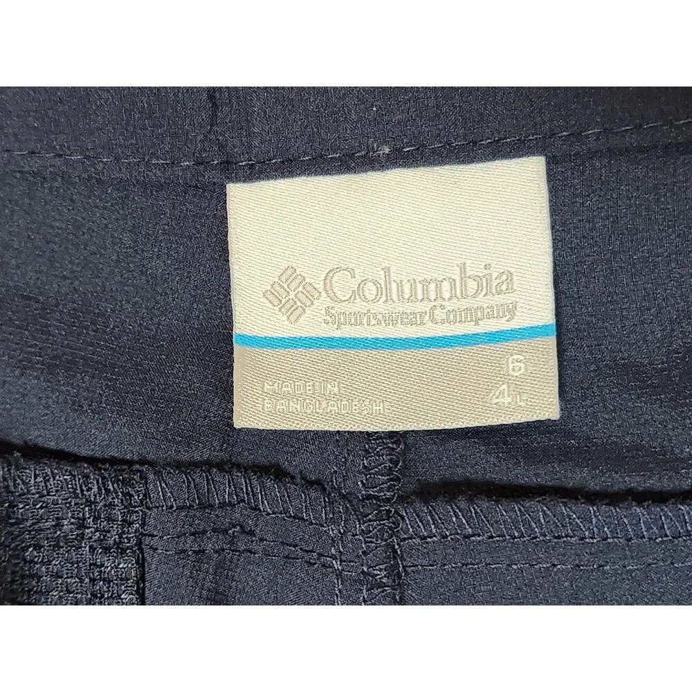 Columbia Silver Ridge Utility Shorts Women’s 6 Navy Omni‑Wick